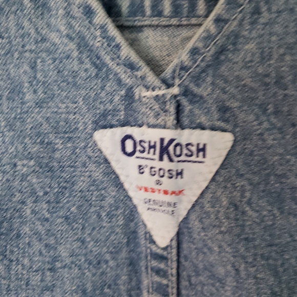 Vintage Oshkosh Vestbak Shortalls Overalls Shorts 12 Months - Picture 5 of 7